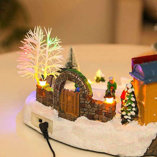 Casa de Nieve Navideña con Música, Luces LED y Efecto Nieve - Image 13