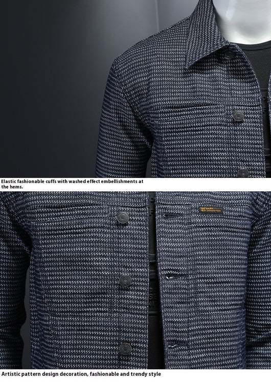 Chaqueta Denim Estilo Motociclista para Hombre - Diseño Europeo Casual - Image 13