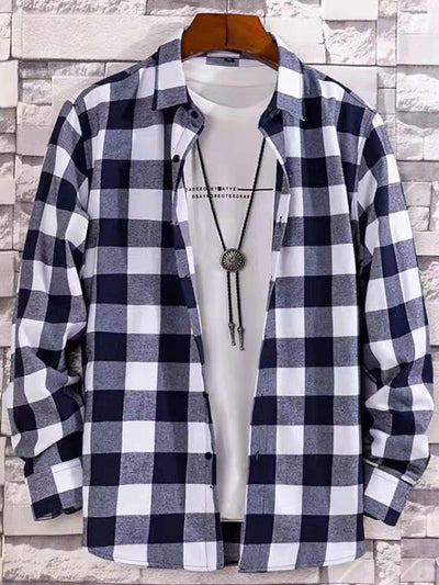 Camisa Casual de Manga Larga para Hombre - Talla Grande - Image 8