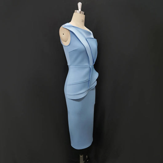Vestido Midi con Volantes y Falda Acampanada - Image 11