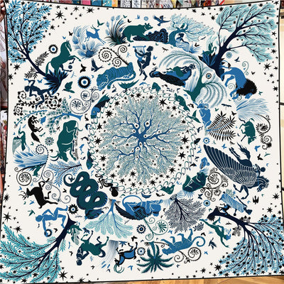 Chal Cálido de Peluche Estampado Selva para Mujer - Image 3