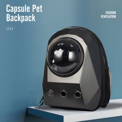 Mochila Transportadora para Mascotas Cápsula Espacial Respirable