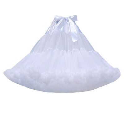 Falda Tutú Petticoat Blanca Nubes de Algodón sin Costuras Lolita - Image 2