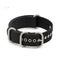 Pure Black Silver Buckle