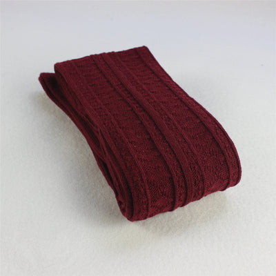 Calcetines de Algodón para Mujer con Tejido Grueso y Trenzado - Image 5