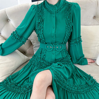Vestido Camisa Elegante de Manga Larga para Mujer - Image 5