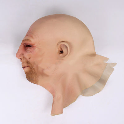 Máscara de Látex Calvo Anciano para Halloween y Cosplay - Image 9