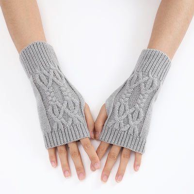 Guantes Tejidos Medio Dedo para Parejas - Lana Cálida Invierno Unisex - Image 10