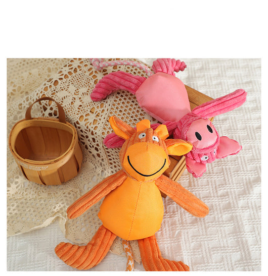 Juguetes de Peluche Sonoros para Perros - Animales de Granja Resistentes a Mordidas - Image 15