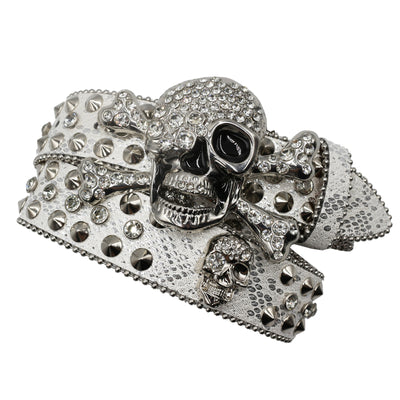 Cinturón Mujer Y2K con Incrustaciones de Diamantes y Patrón de Serpiente - Image 37
