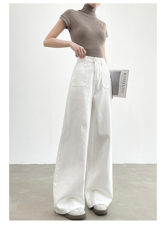Pantalón Recto Holgado de Cintura Alta con Efecto Adelgazante - Image 28