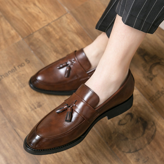 Mocasines Casuales para Hombre con Borla - Zapatos de Cuero Elegantes para Bodas - Image 3