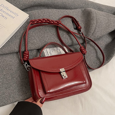 Bolso Bandolera Cuadrado Retro Portátil para Mujer - Image 13