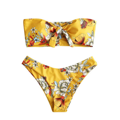 Bikini Estampado con Diseño Dividido para Mujer - Image 13