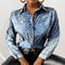 Blusa Casual Slim Fit Retro Trendy para Mujer