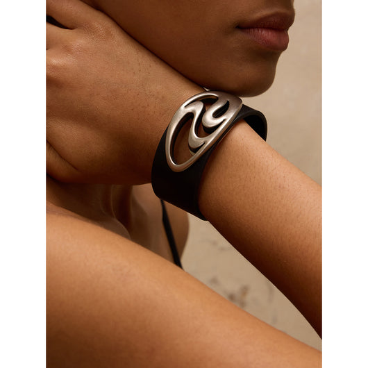 Pulsera de Cuero Calada con Símbolo Soul Human Meta - Image 7