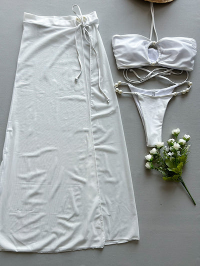 Traje de Baño Entallado con Cuello Halter y Abertura Lateral - Image 12