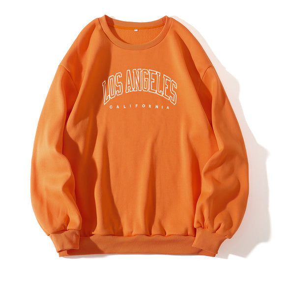Sudadera Cuello Redondo con Estampado de Letras