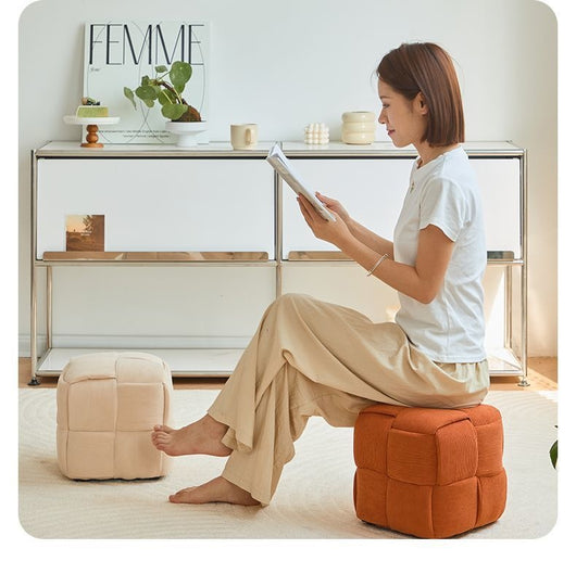 Sofá de Influencer para Sala de Estar con Reposapiés de Madera Maciza - Image 16