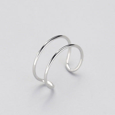 Anillo de Pluma Retro Abierto - Joyería de Moda Europea Personalidad Negra - Image 9