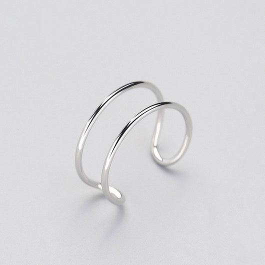 Anillo de Pluma Retro Abierto - Joyería de Moda Europea Personalidad Negra - Image 9