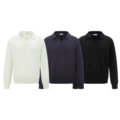 Polo Boutique de Manga Larga con Solapa para Hombre y Mujer - Otoño e Invierno - Image 3