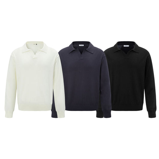 Polo Boutique de Manga Larga con Solapa para Hombre y Mujer - Otoño e Invierno - Image 3