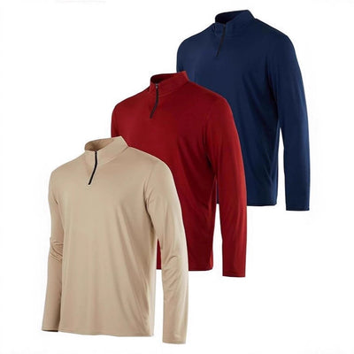 Polo Deportivo Hombre Manga Larga Elástico Transpirable Secado Rápido - Image 4