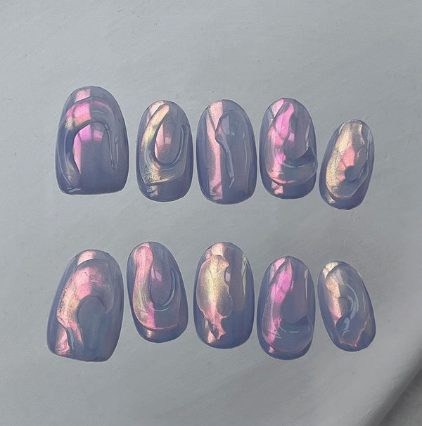 Esmalte de Uñas Aurora Veraniega con Efecto Degradado Fluido