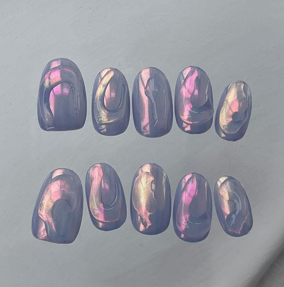 Esmalte de Uñas Aurora Veraniega con Efecto Degradado Fluido
