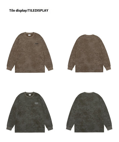 Playera Oversized Manga Larga Tie-Dye Retro Estilo Vintage - Image 25