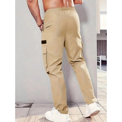 Pantalones Khaki Utility Holgados para Hombre - Estilo Casual Versátil - Image 13
