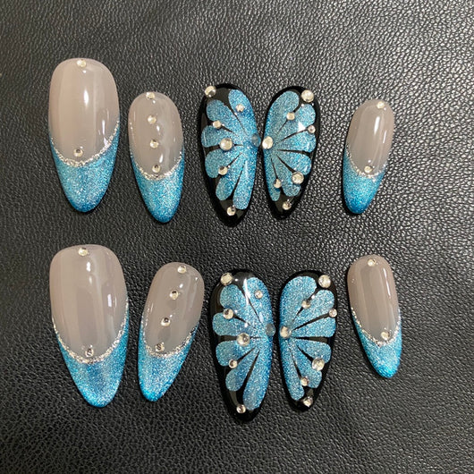 Armadura Personalizada Mariposa Azul Artesanal