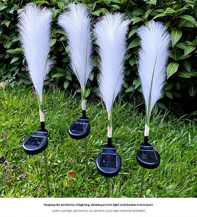 Lámpara Solar LED para Jardín con Diseño de Pasto Pampa - Image 13