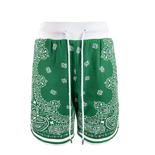 Shorts Deportivos Holgados Casuales Estampado Flor de Marañón para Hombre - Image 6