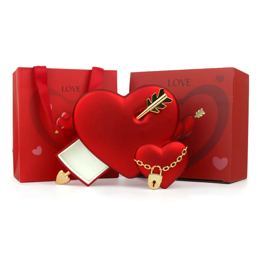 Caja de Joyería Doble Corazón en Plástico - Image 13