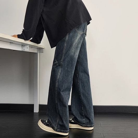 Jeans Rectos Holgados para Hombre - Estilo Moderno y Versátil - Image 4