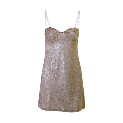 Vestido Princesa con Tirantes Ajustables y Detalle de Cadera - Image 8