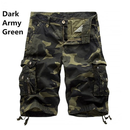 Shorts Cargo Camo de Algodón con Múltiples Bolsillos para Hombre - Image 22