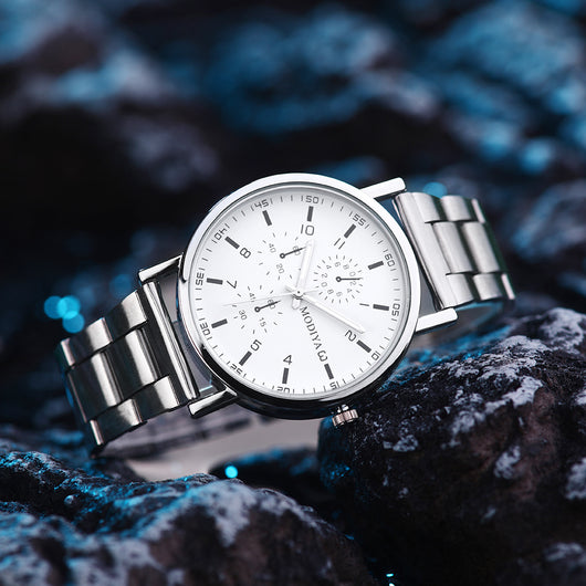 Reloj de Hombre con Banda de Aleación y Movimiento de Cuarzo - Image 12
