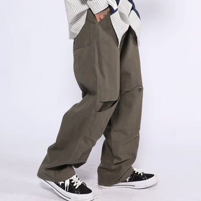 Pantalones Anchos de Lona para Hombre - Estilo Europeo Casual - Image 4