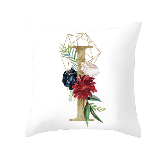 Funda de Almohada Nórdica con Letras Doradas y Diseño Geométrico - Image 4