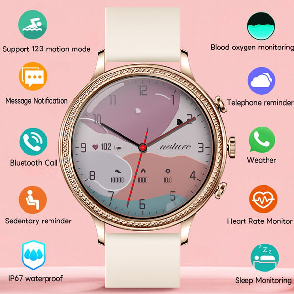 Reloj Deportivo Inteligente para Mujer - Elegante y Versátil