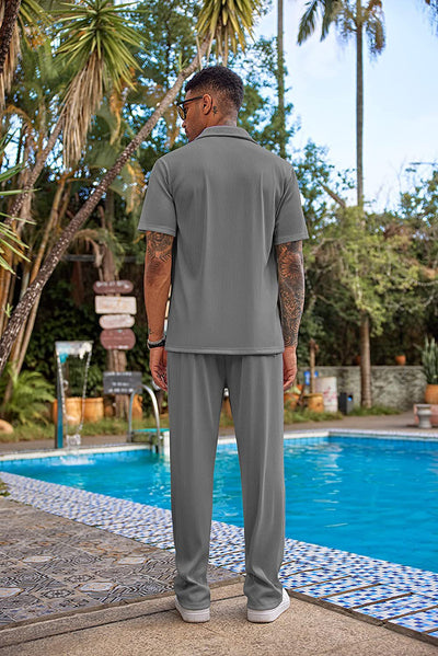 Pantalón Corto Suelto de Ocio - Traje Deportivo Casual - Image 36