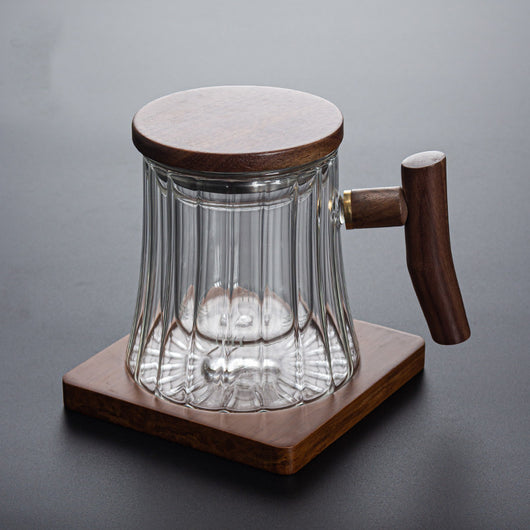 Taza de Oficina de Vidrio Resistente al Calor con Filtro Integrado - Image 6