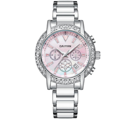 Reloj de Lujo Versátil para Mujer - Resistente al Agua con Diamantes - Image 5