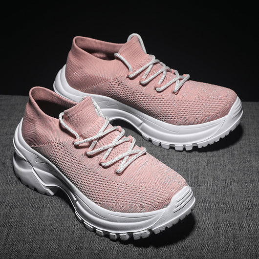 Zapatillas Blancas Transpirables para Niñas con Tejido Volador - Image 10