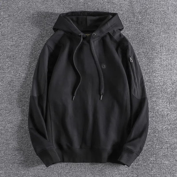 Sudadera Hoodie Británica de Algodón Espacial para Hombre - Calidez y Estilo