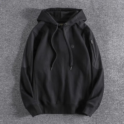 Sudadera Hoodie Británica de Algodón Espacial para Hombre - Calidez y Estilo - Image 2
