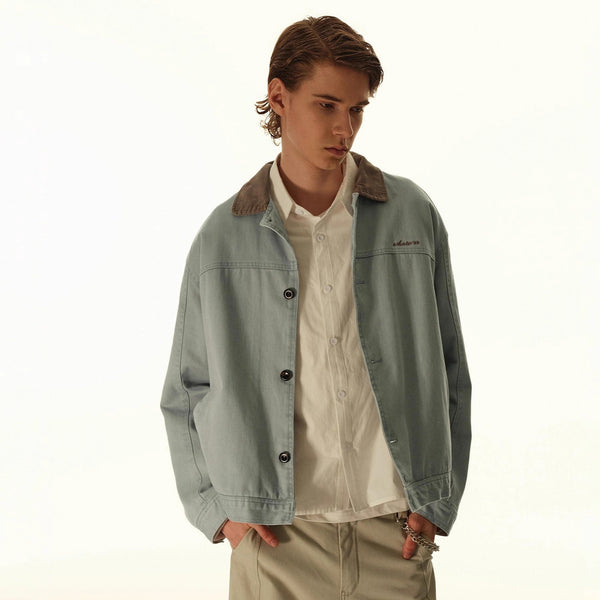Chaqueta de Trabajo Retro Corta para Hombre